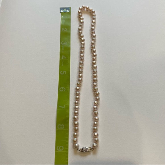 Vintage 14k Pink Pearl necklace - Picture 5 of 6